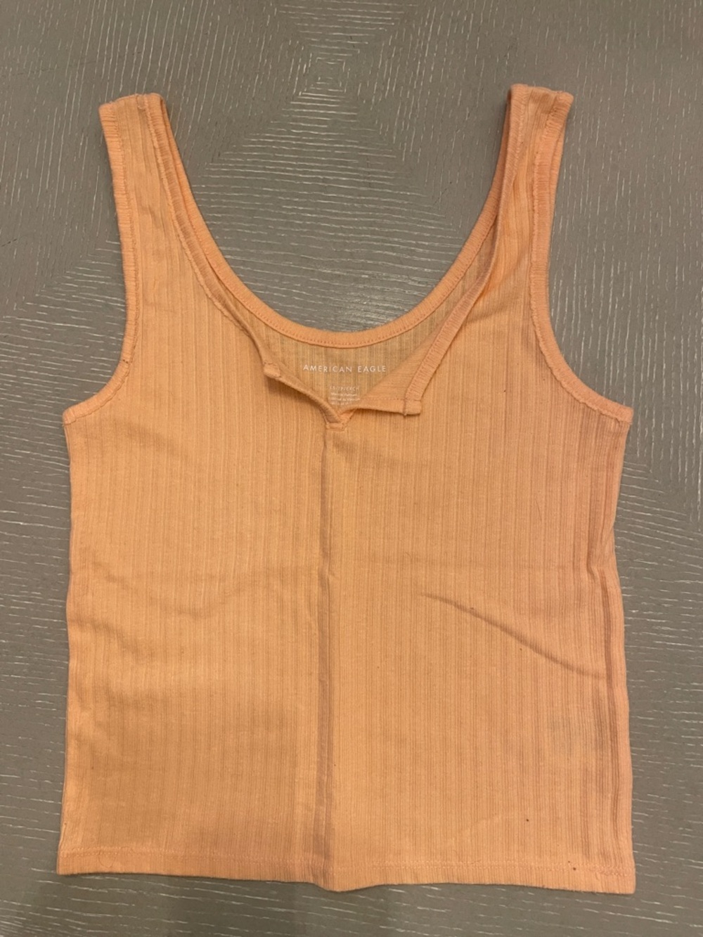 American Eagle Outfitters Peach Ribbed Tank